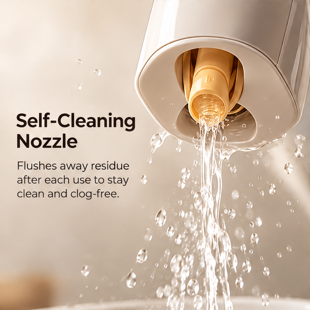 Self-Cleaning Spray Bottle - Keeps Nozzle Clean Automatically